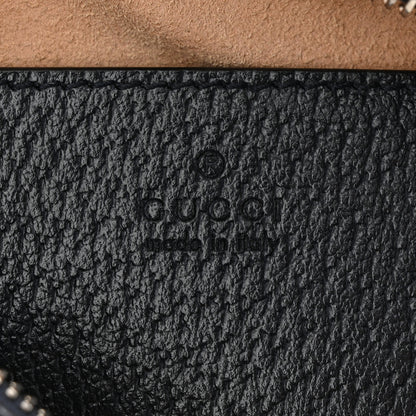Gucci GG Supreme Monogram Textured Dollar Calfskin Web Mini Ophidia Shoulder Bag Beige Blue 6 of 11