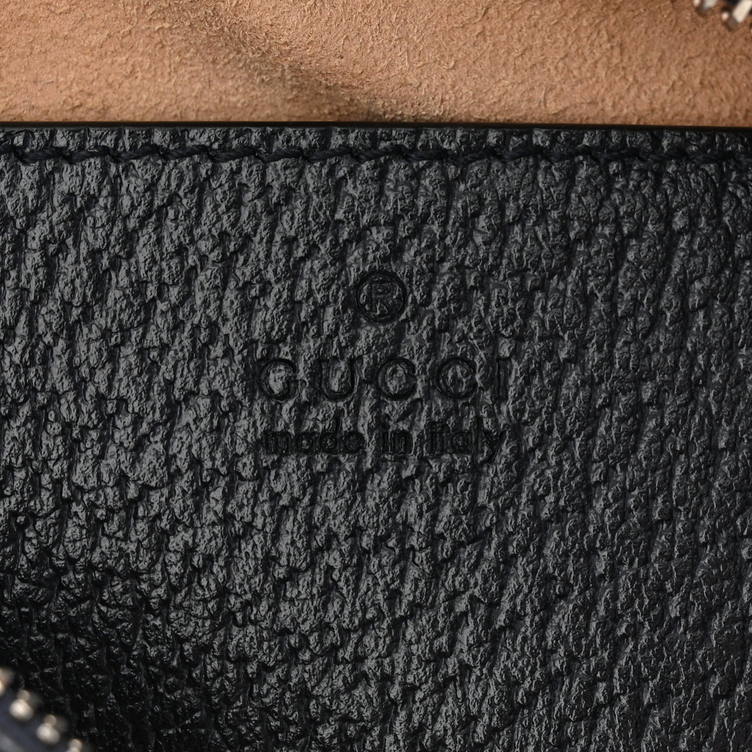 Gucci GG Supreme Monogram Textured Dollar Calfskin Web Mini Ophidia Shoulder Bag Beige Blue 6 of 11