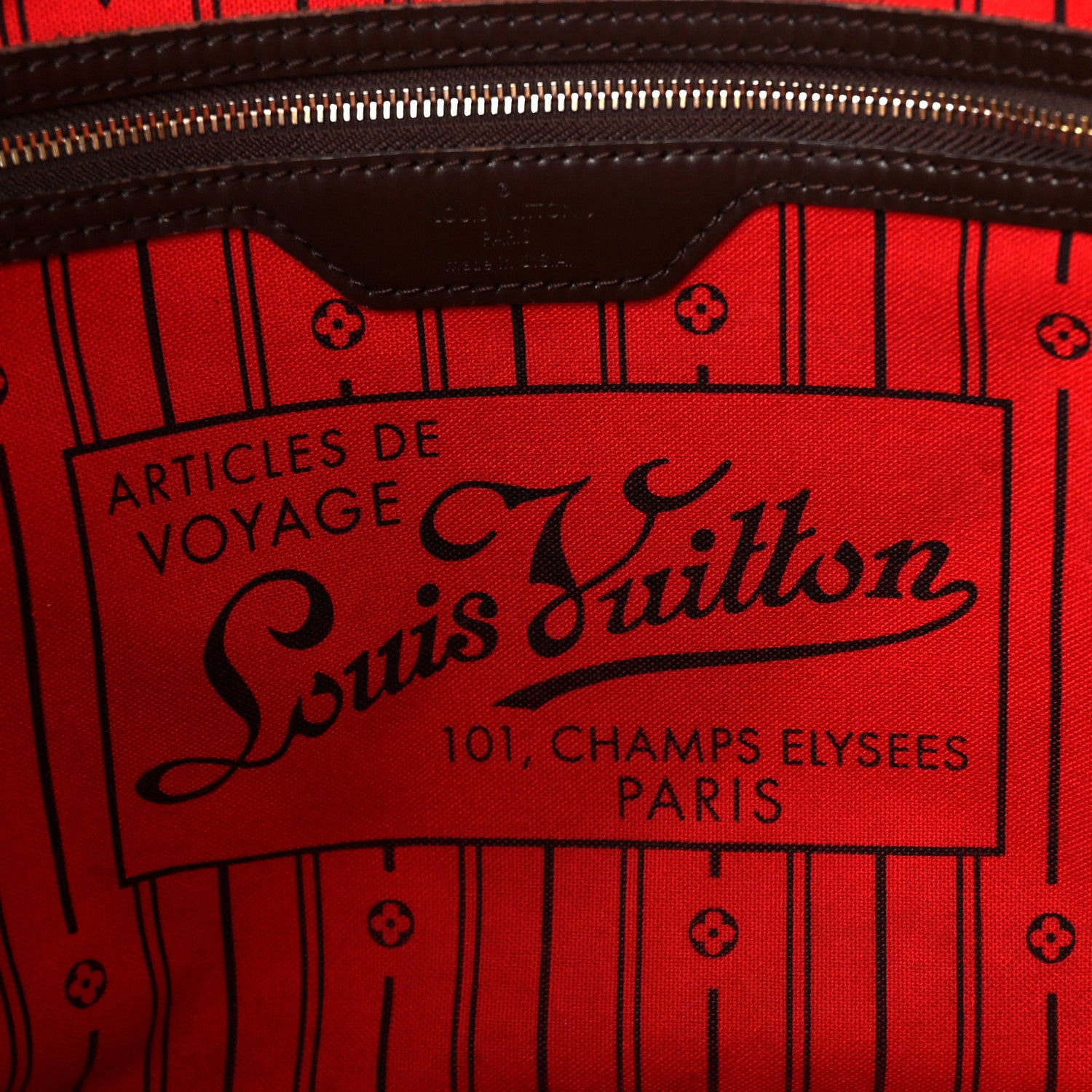 Louis Vuitton Damier Ebene Neverfull MM 7 of 15
