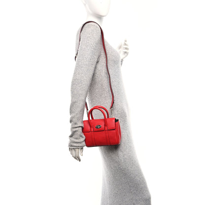Mulberry Heavy Grain Mini Bayswater Lancaster Red 2 of 10