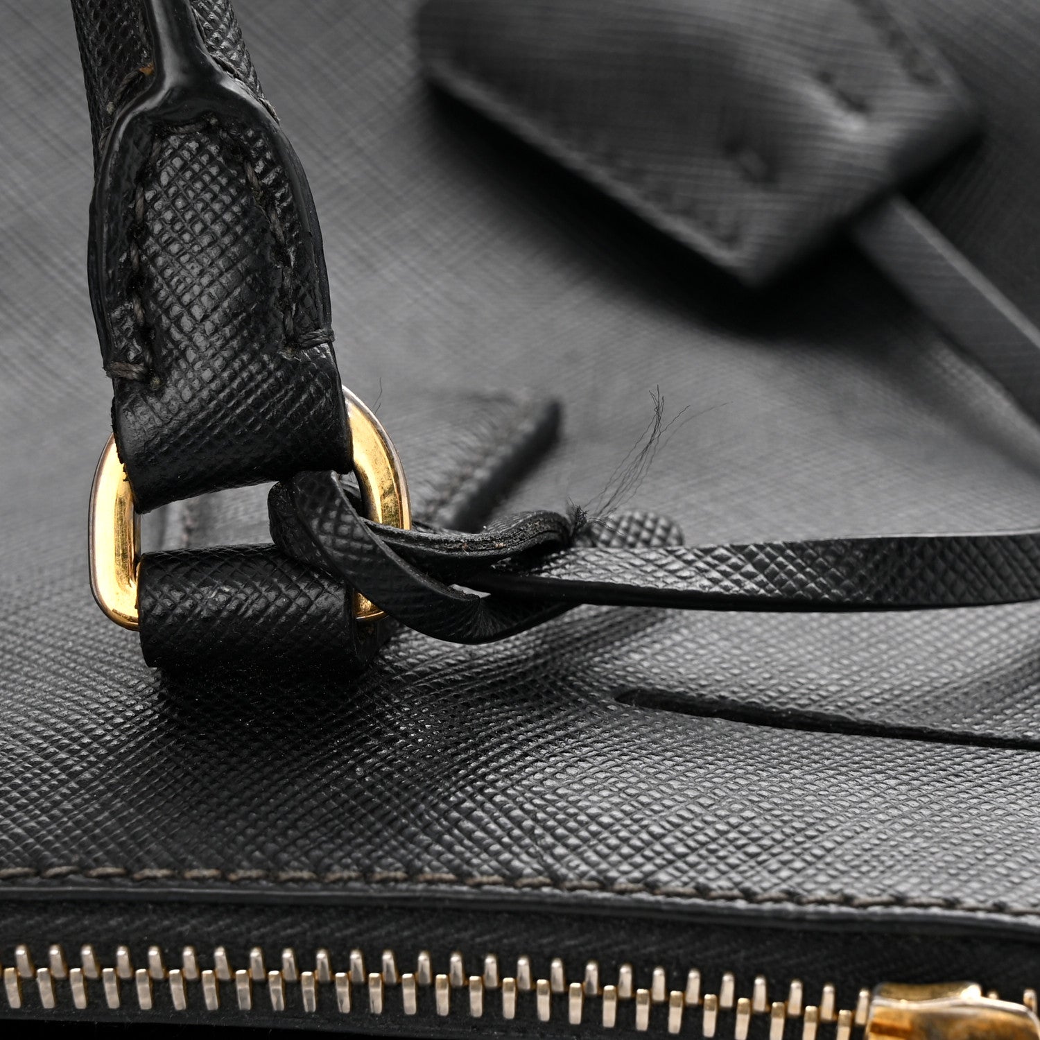 Prada Saffiano Medium Galleria Double Zip Tote Black 13 of 19