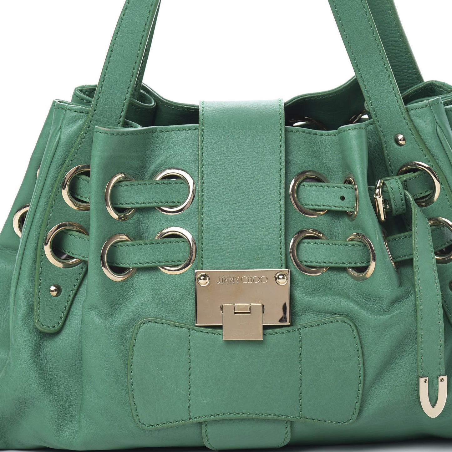 Calfskin Ramona Tote Green