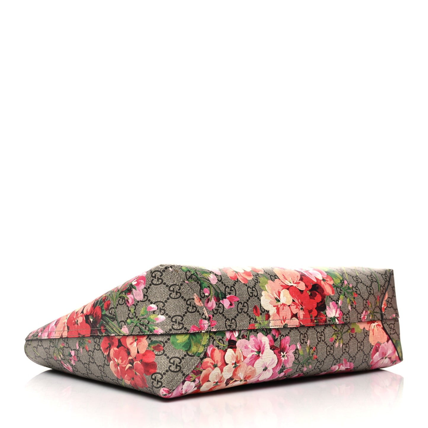 GG Supreme Monogram Blooms Medium Reversible Tote Beige Multicolor Dry Rose