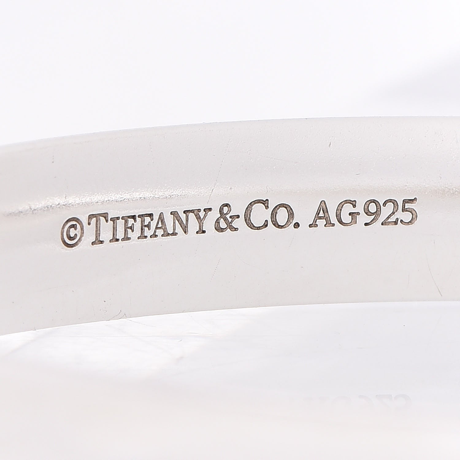 Tiffany Sterling Silver 1837 Bangle Bracelet 4 of 9