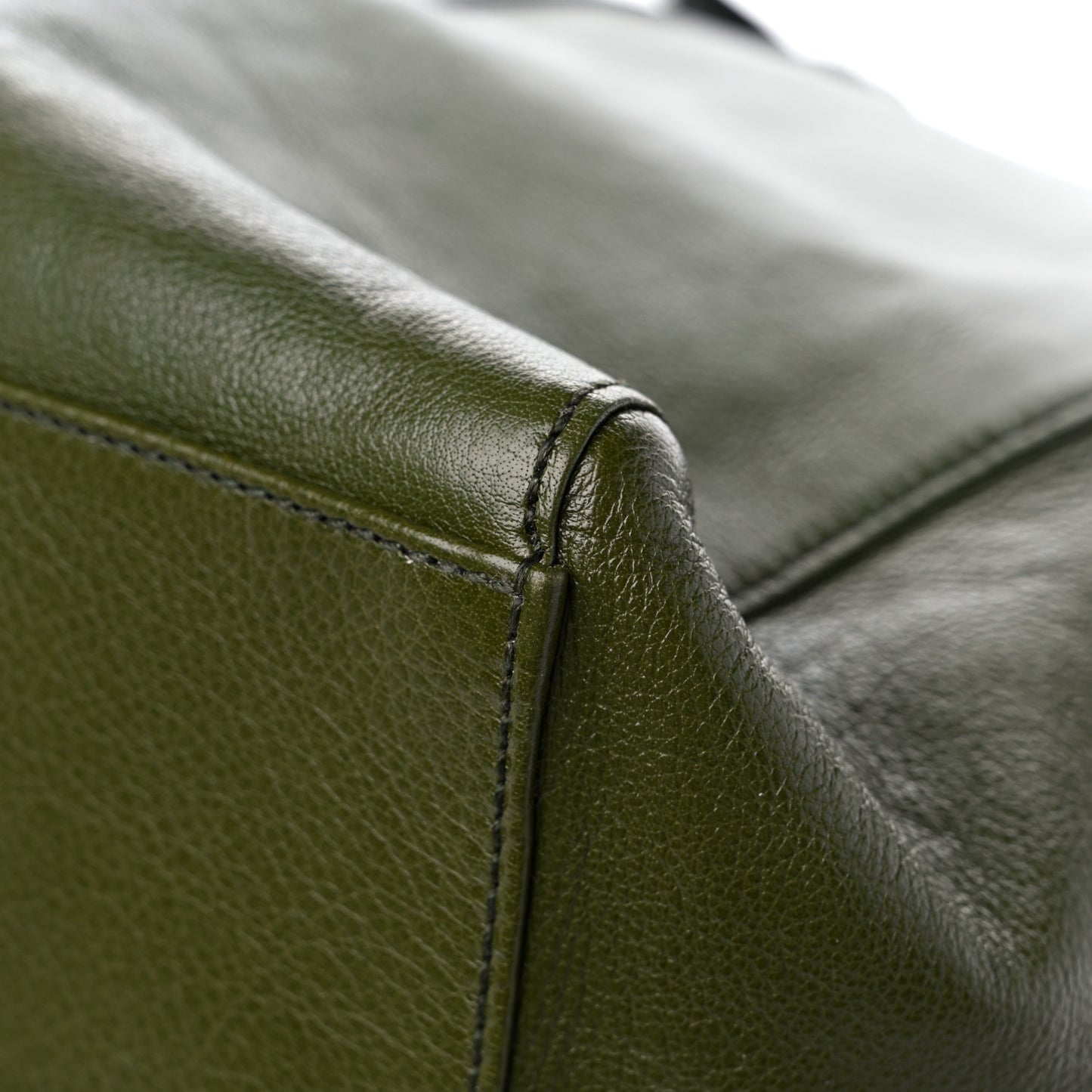 Calfskin Tonal GG Medium Tote Bag Forrest Green