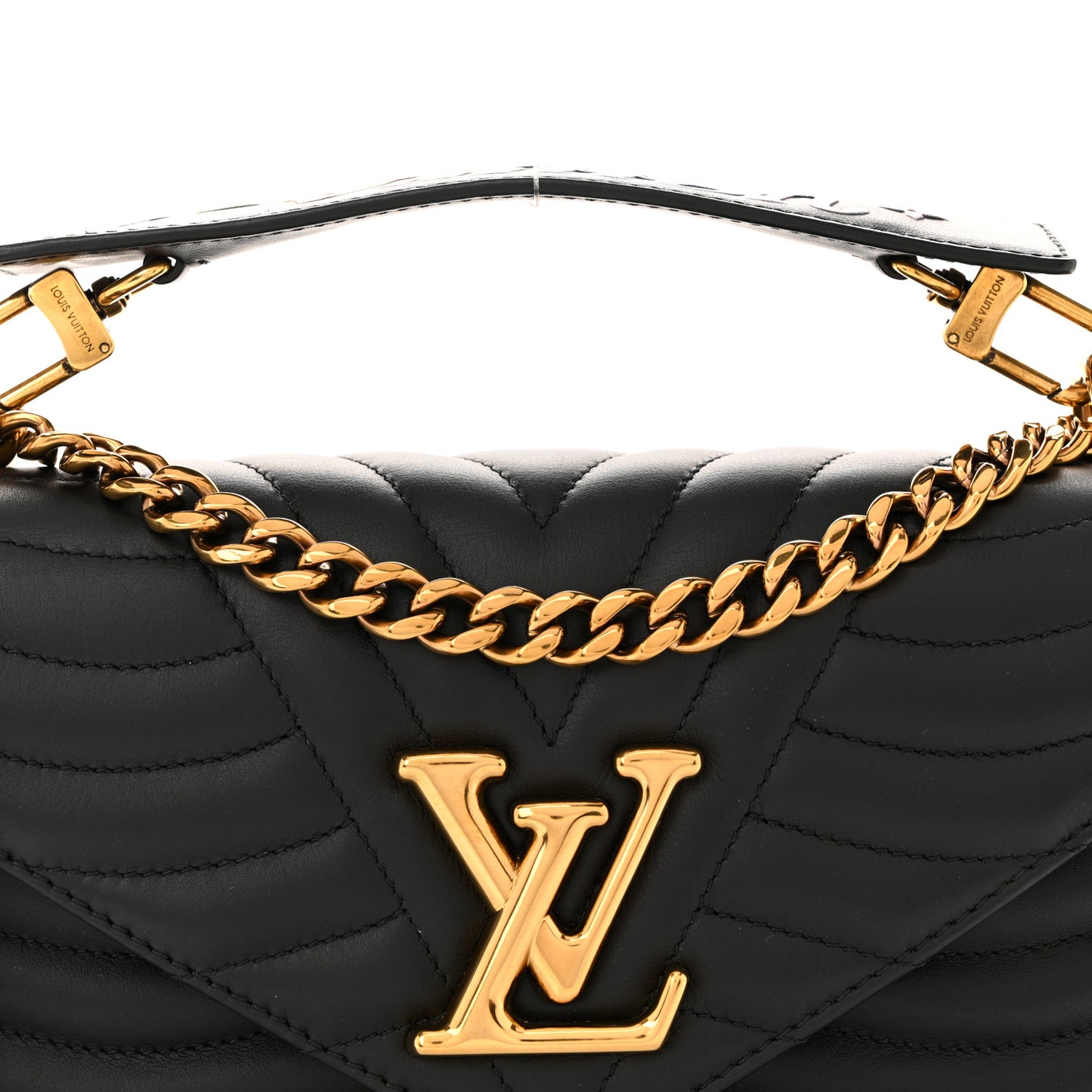 Calfskin New Wave Chain PM Black