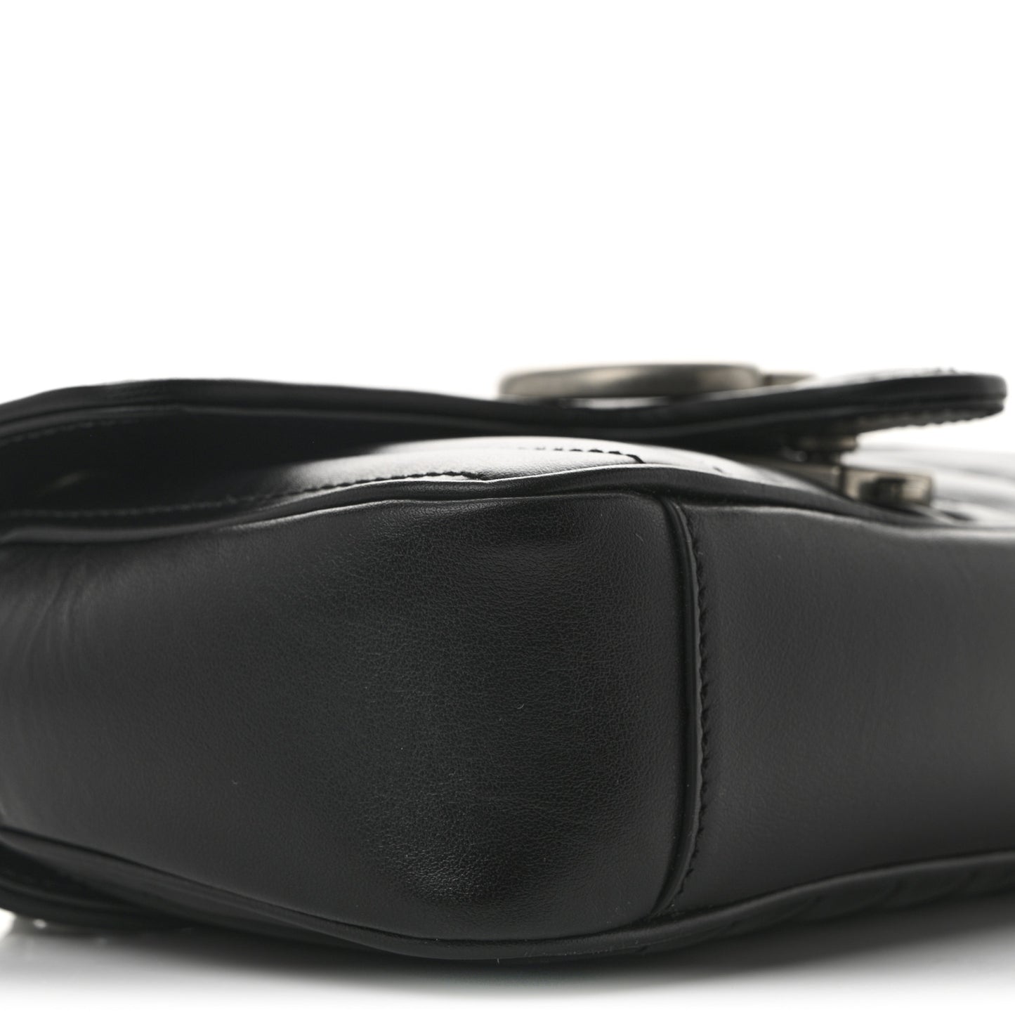 Calfskin Matelasse Aria Mini GG Marmont Shoulder Bag Black