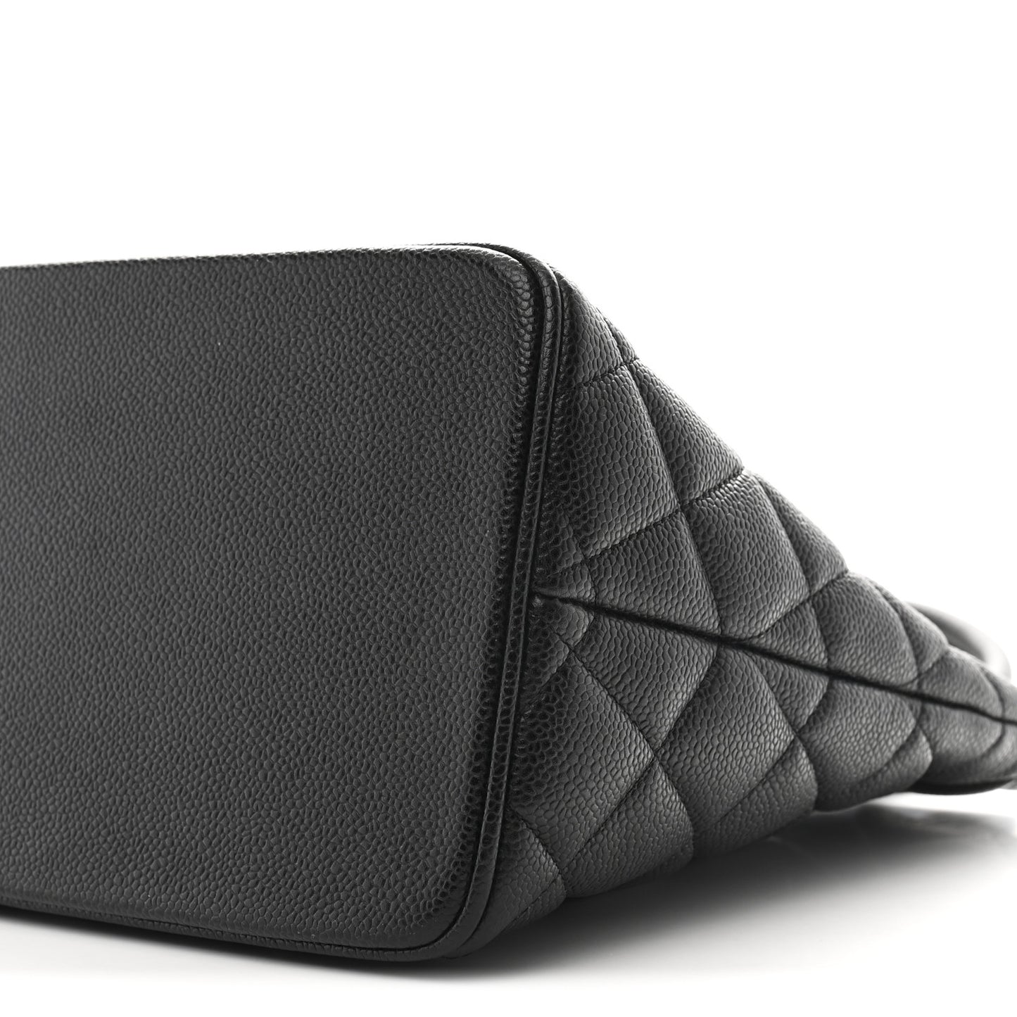 Caviar Quilted Medallion Tote Black