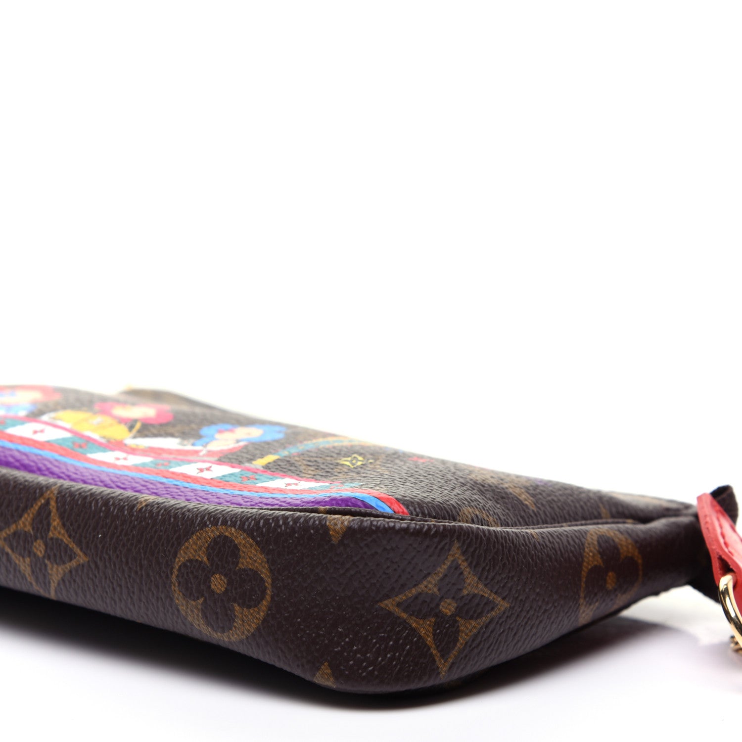 Louis Vuitton Monogram 2020 Christmas Animation Bumper Cars Mini Pochette Accessories Coquelicot 7 of 11
