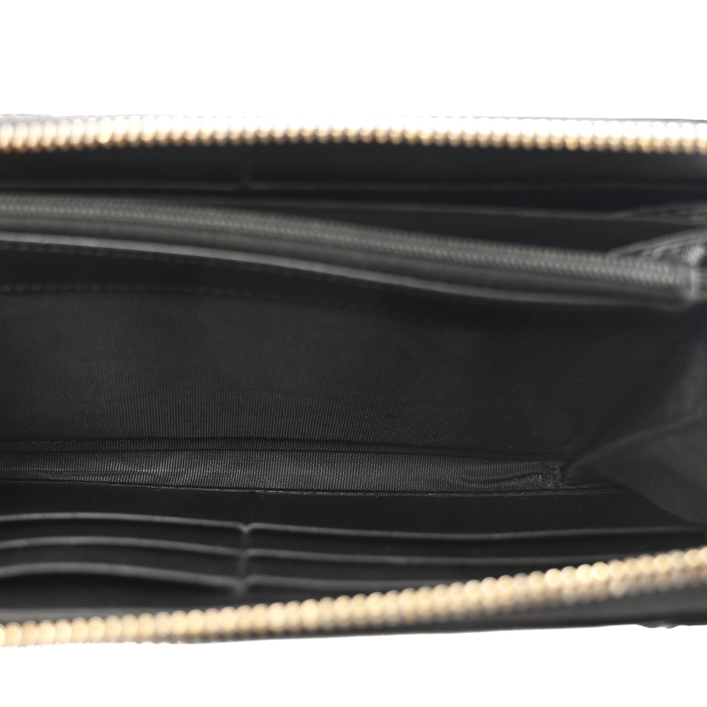 Patent Microguccissima Nice Zip Around Wallet Black