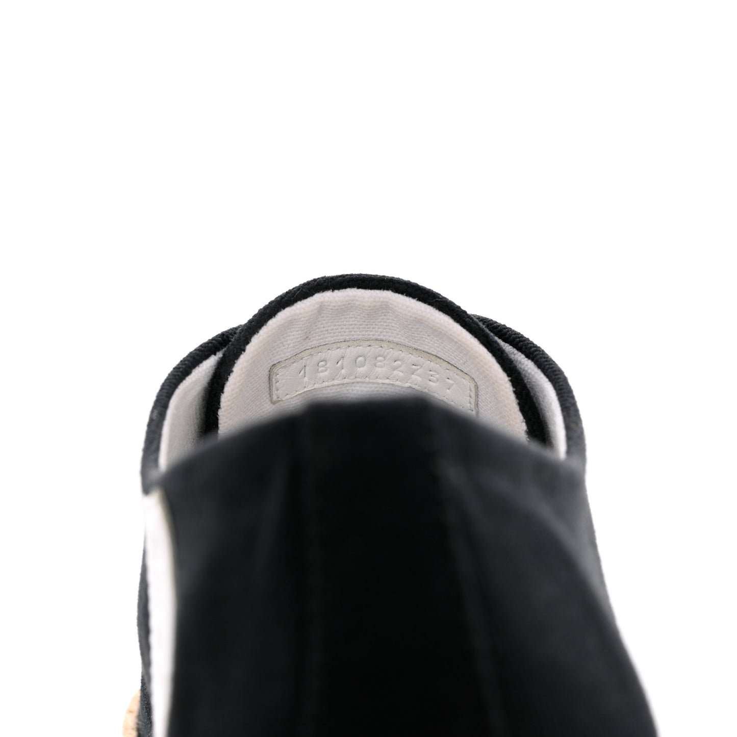 Cotton Canvas Womens Rosa Espadrille Sneakers 37 Black