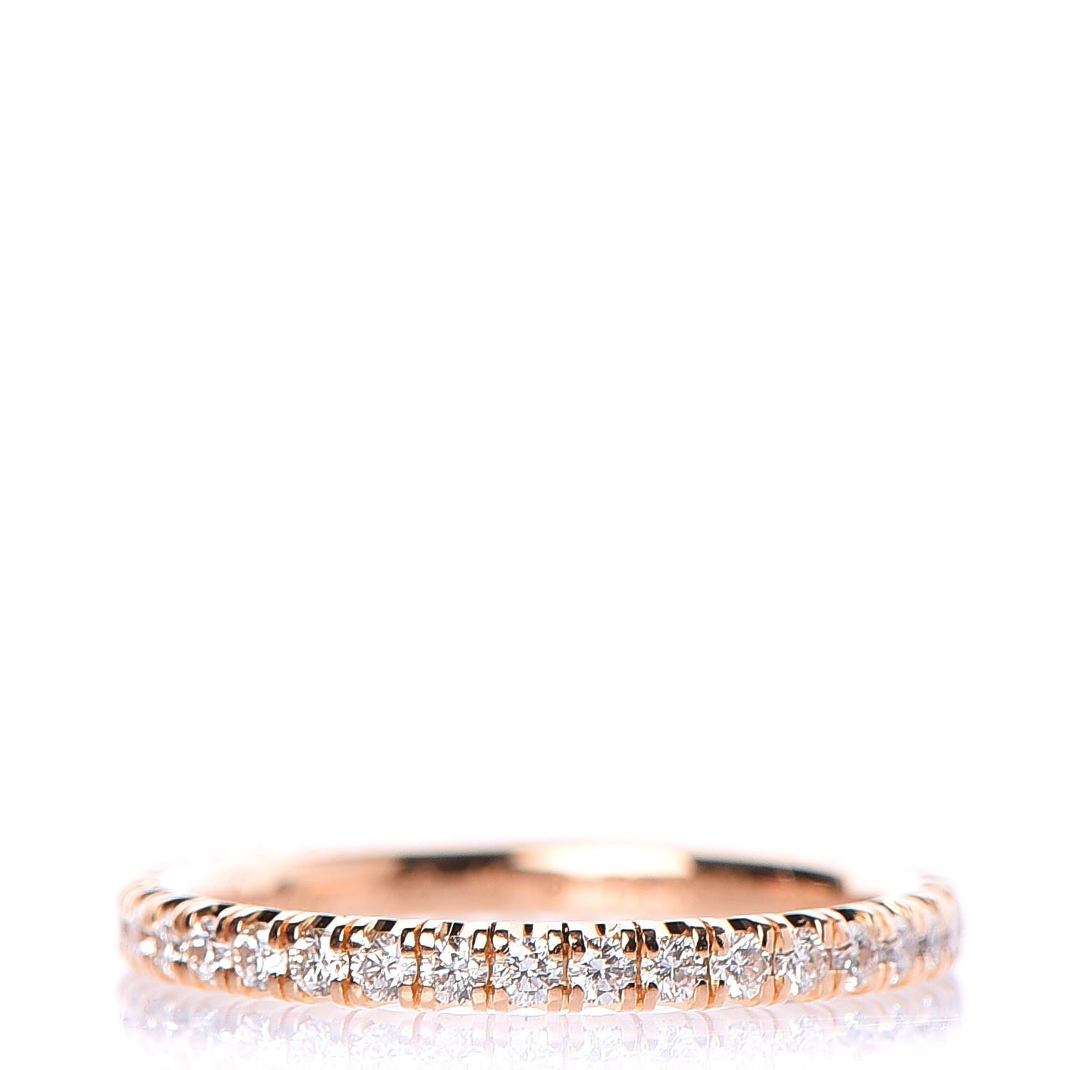 Cartier 18K Yellow Gold Diamond 2mm Étincelle de Wedding Band Ring 49 4.75 1 of 6