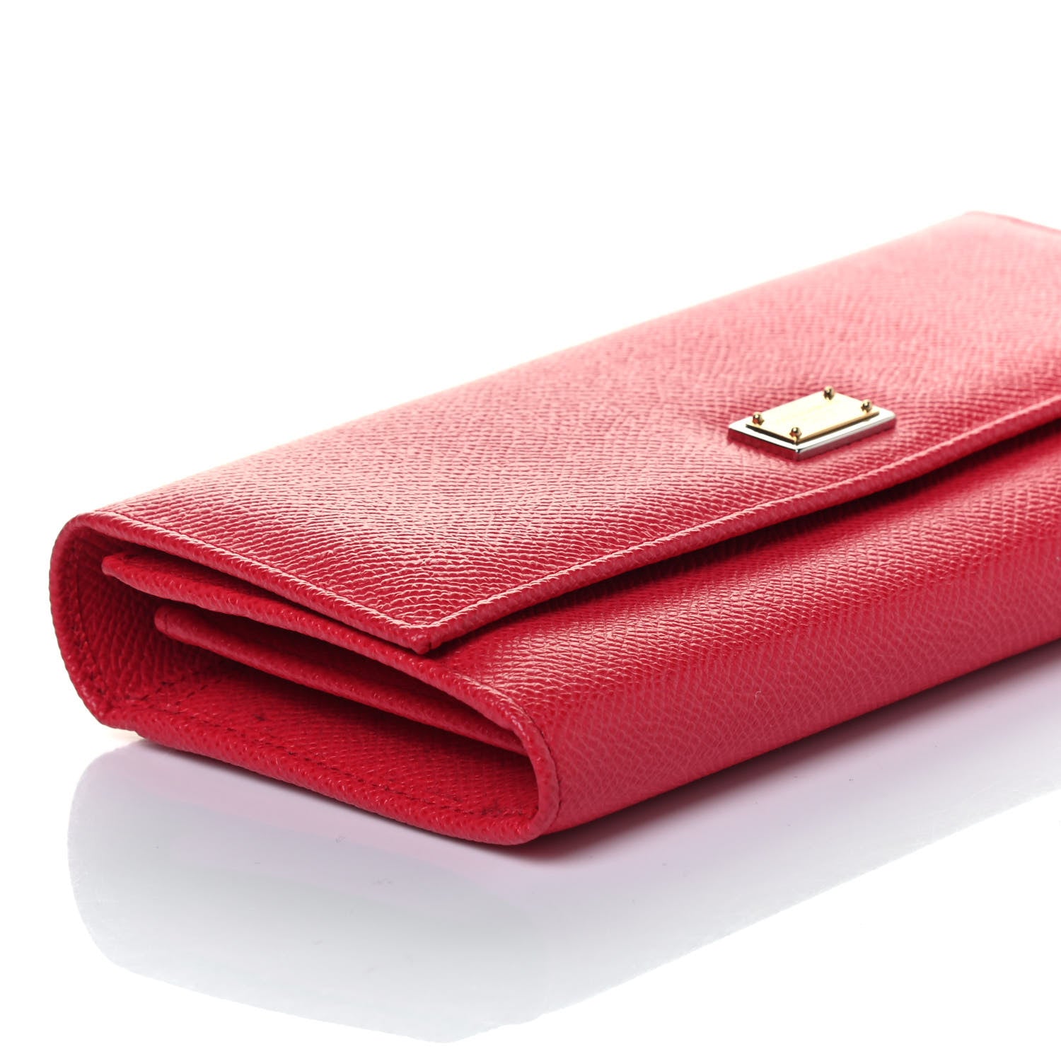 Dolce & Gabbana Dauphine Continental Flap Wallet Red 6 of 9