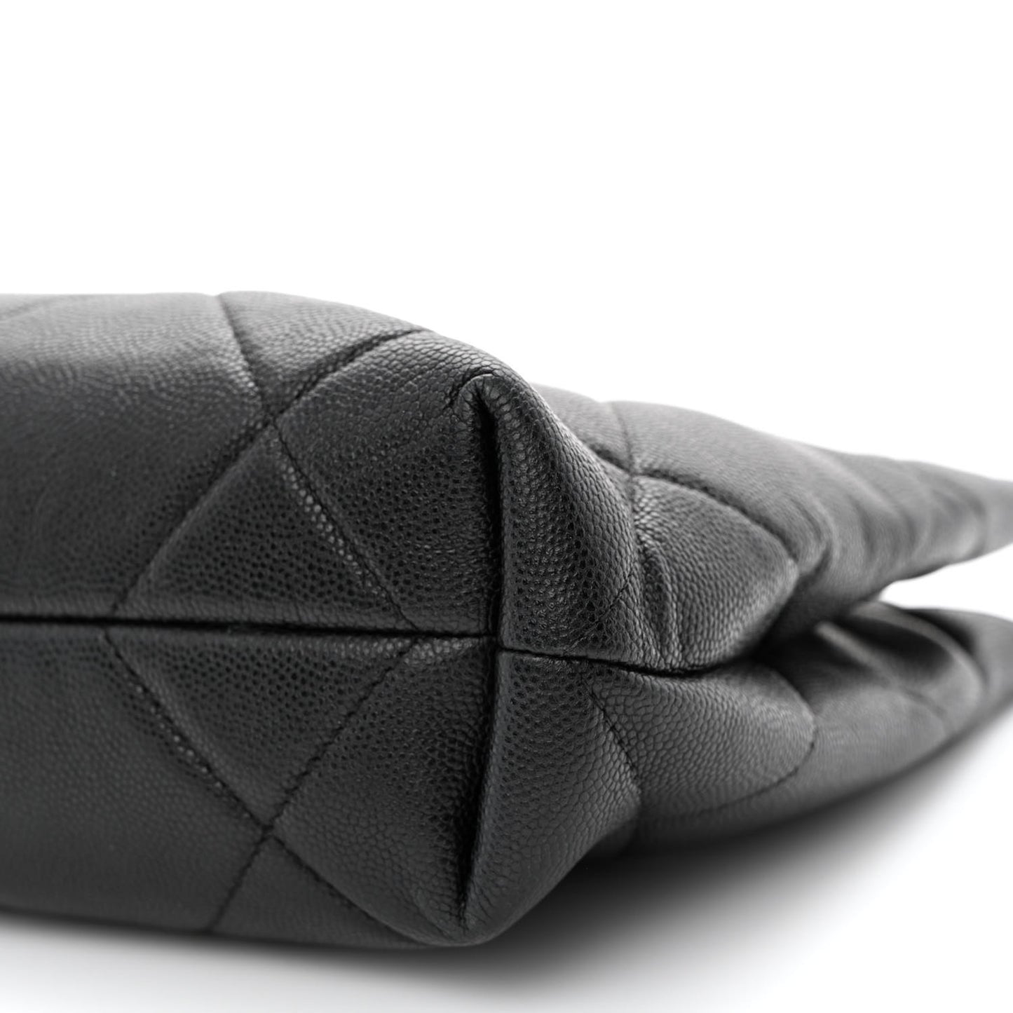 Caviar Quilted A Real Catch Clutch Black