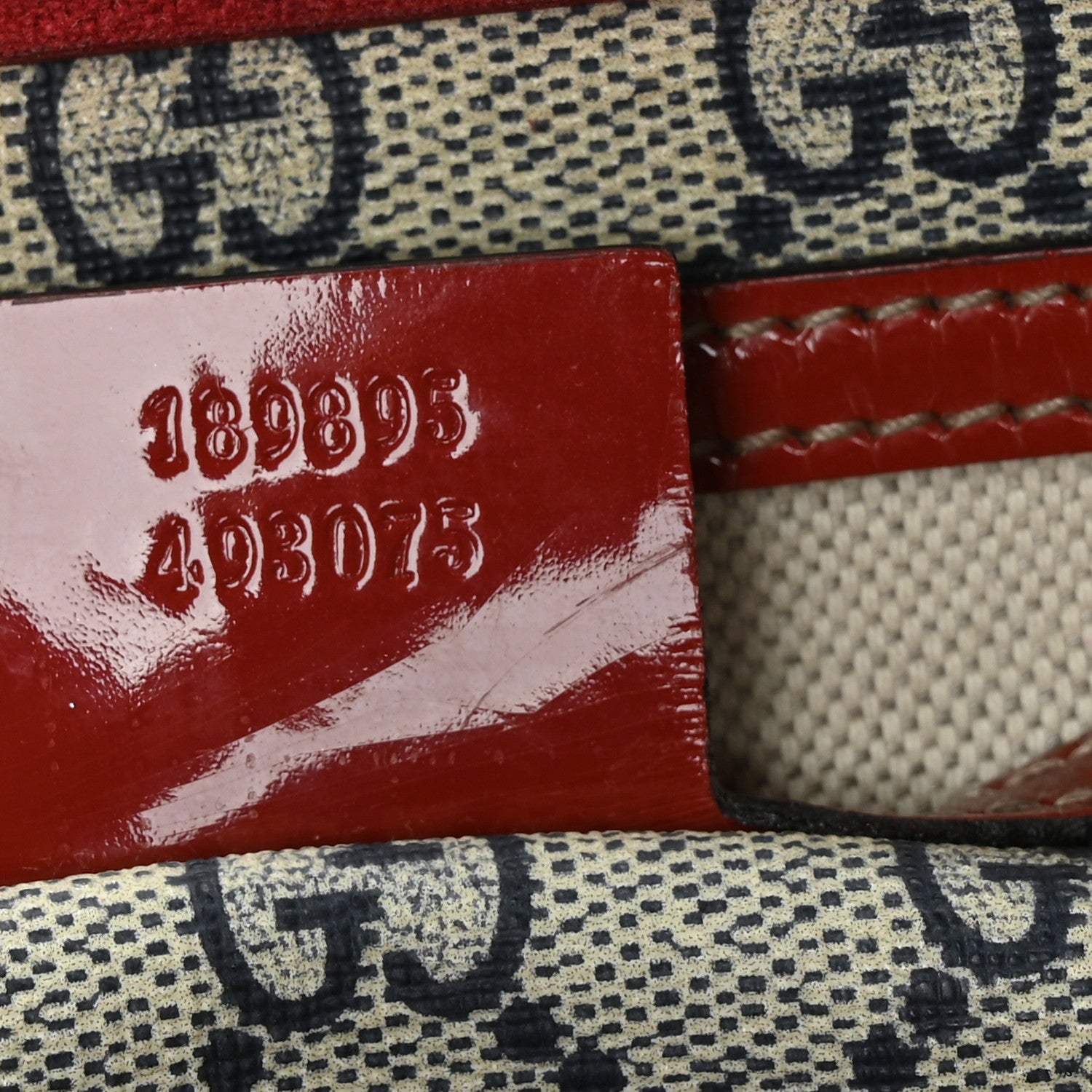 Gucci GG Plus Monogram Tattoo Heart Medium Joy Boston Red 7 of 13