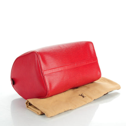 Louis Vuitton Epi Speedy 30 Rouge 8 of 13