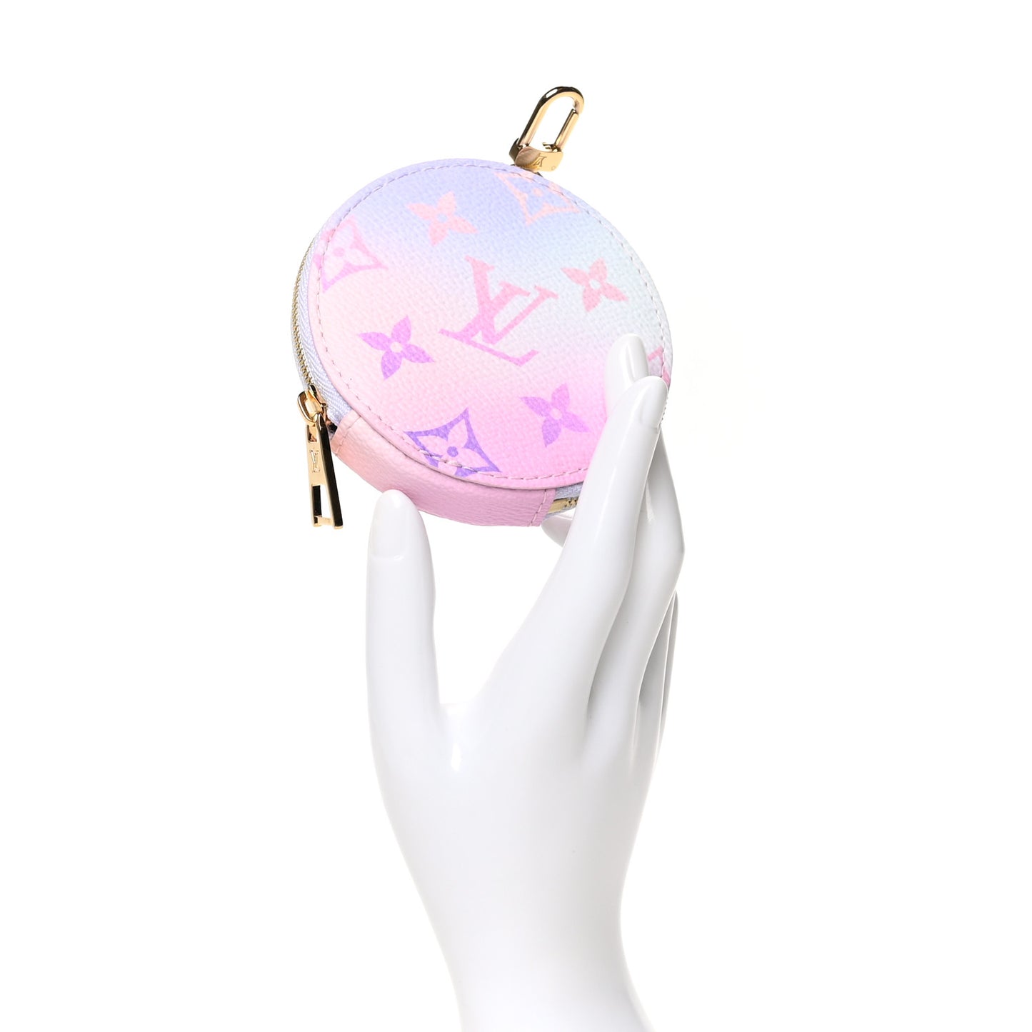 Monogram Spring In The City Papillon BB Round Coin Purse Sunrise Pastel
