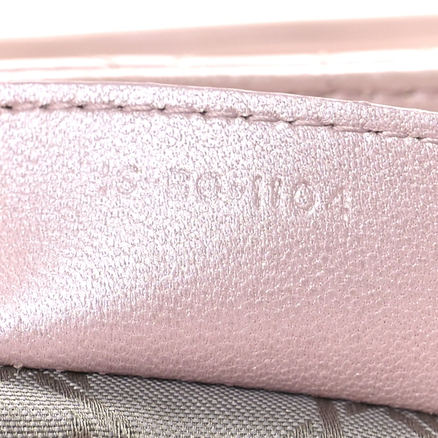 Pearly Lambskin Cannage Medium Lady Dior Blush