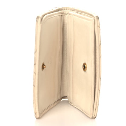 Gucci Calfskin Matelasse GG Marmont Card Case White 4 of 11