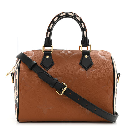 Louis Vuitton Empreinte Monogram Giant Wild At Heart Speedy Bandouliere 25 Caramel 1 of 8