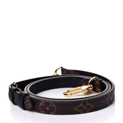 Louis Vuitton Calfskin Monogram Marignan Adjustable Shoulder Strap Black 2 of 4
