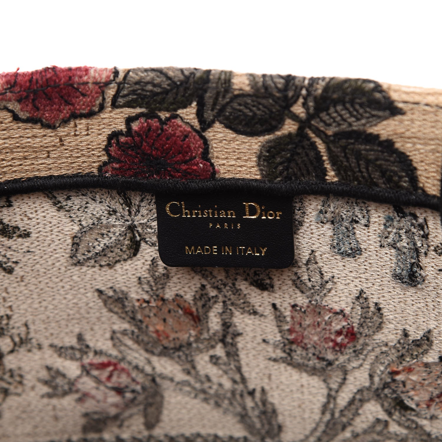Christian Dior Canvas Embroidered Large Broderie Dior Flowers Book Tote Multicolor 8 of 13