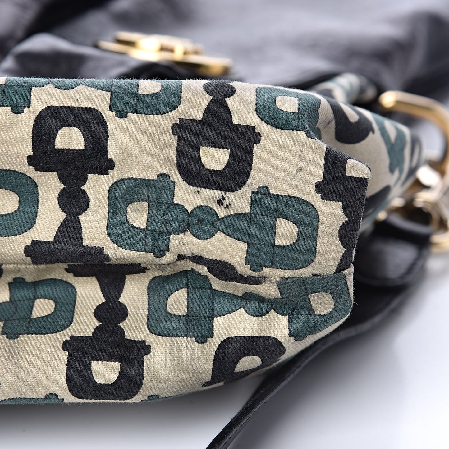 Guccissima Medium Hysteria Top Handle Bag Black