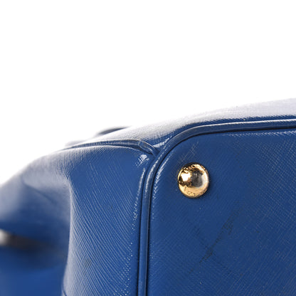 Prada Saffiano Vernice Shopping Tote Azzurro 21 of 26