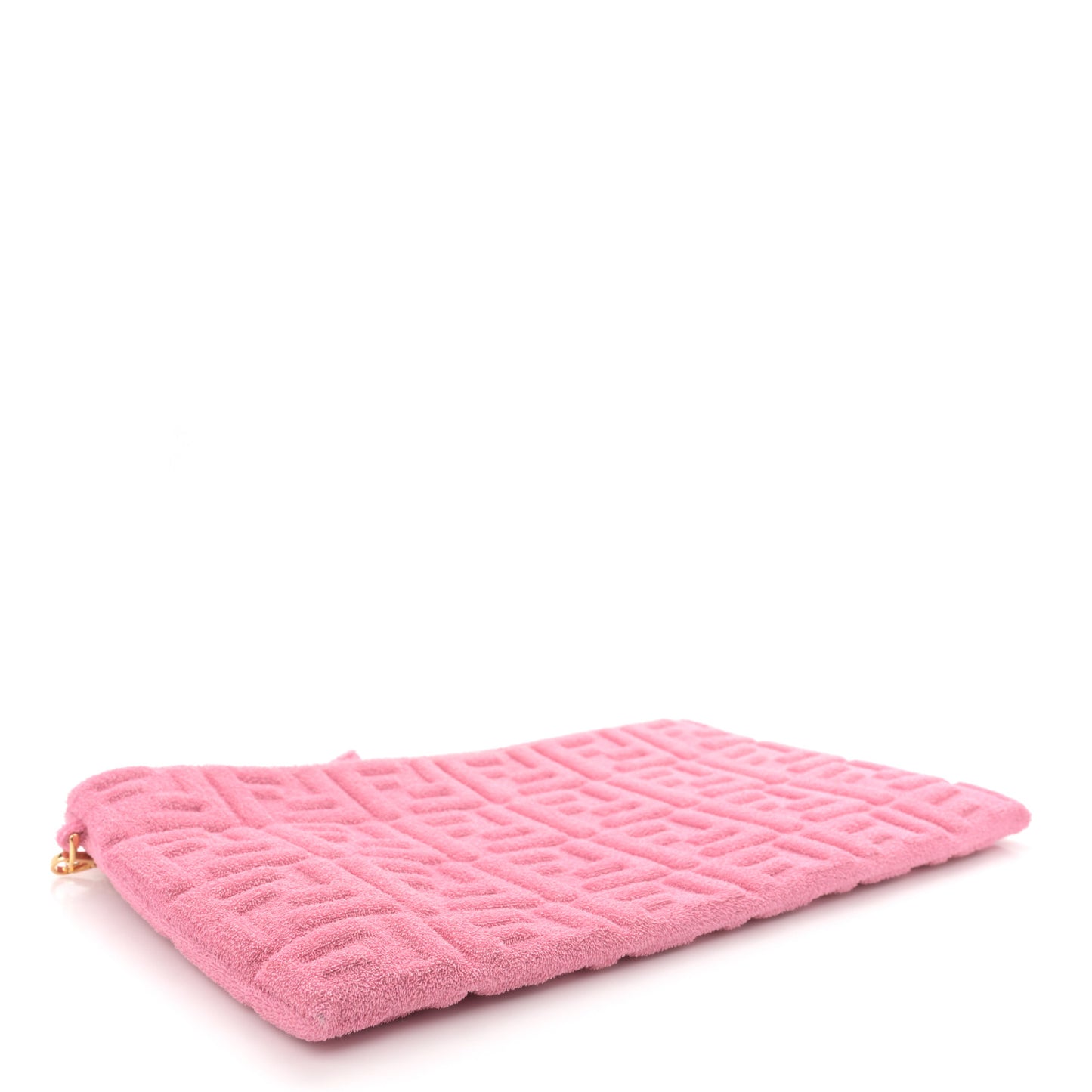 Terry Cloth Vitello Century Matte FF 1974 Embossed Large Flat Pouch Lollypop