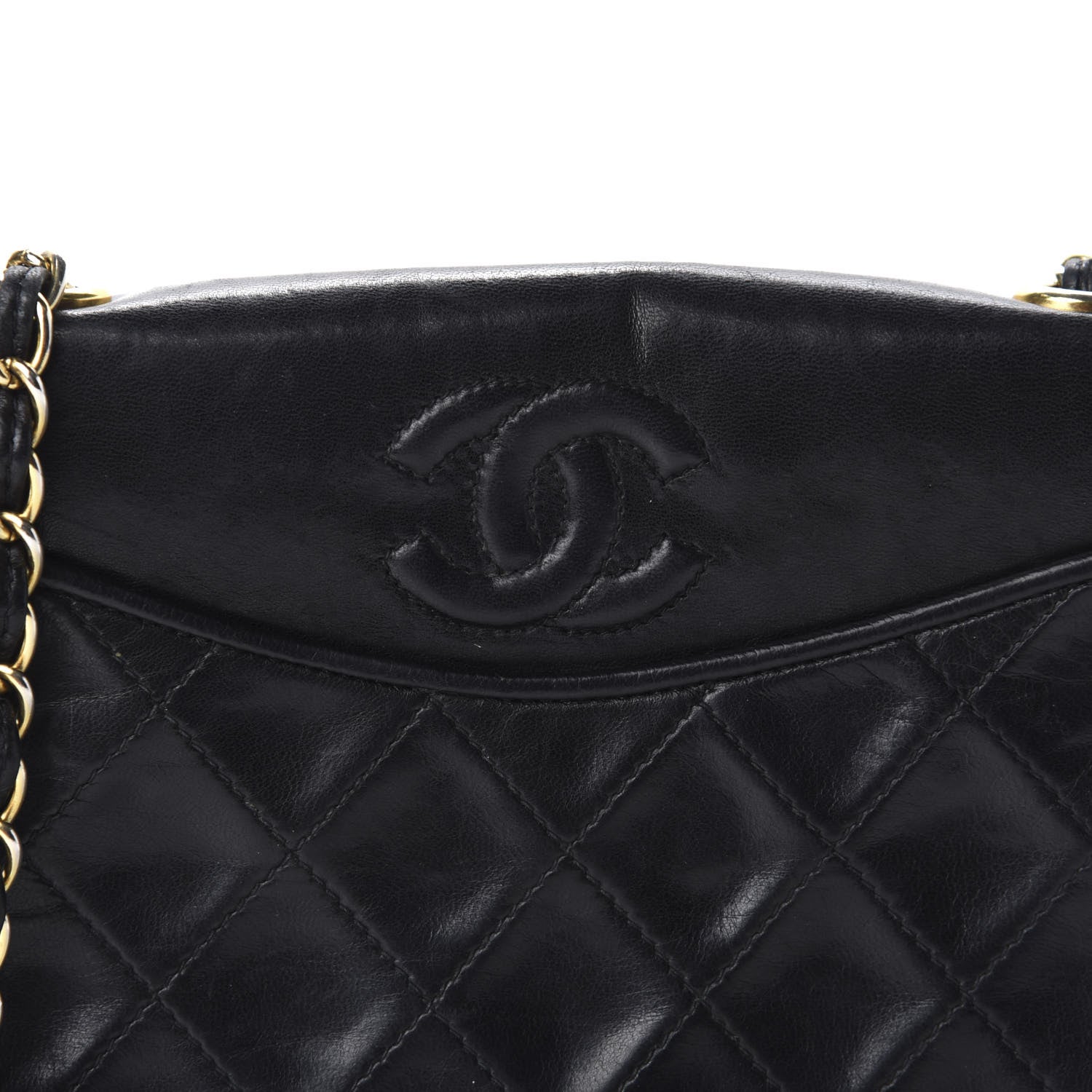 Chanel Lambskin Quilted CC Small Single Flap Black 12 of 12
