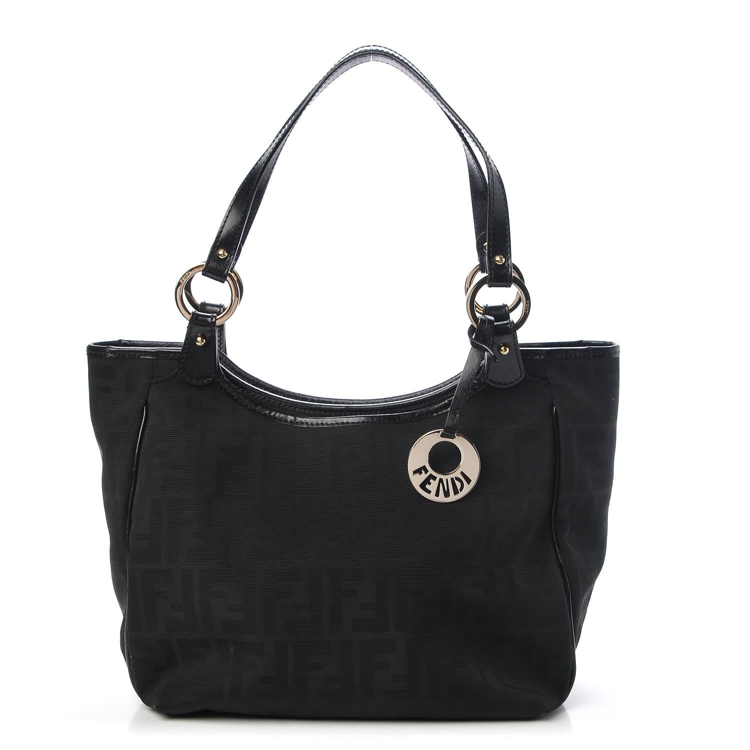 Fendi Zucca Small Chef Shopping Tote Black 1 of 11