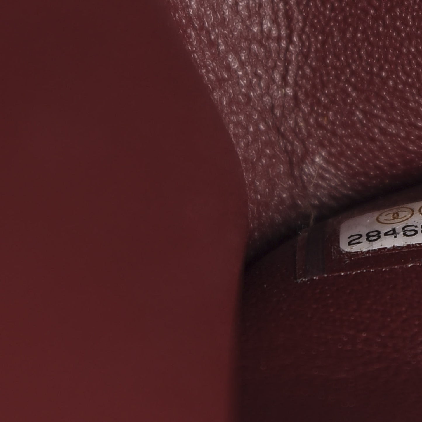 Lambskin Quilted Jumbo Double Flap Burgundy