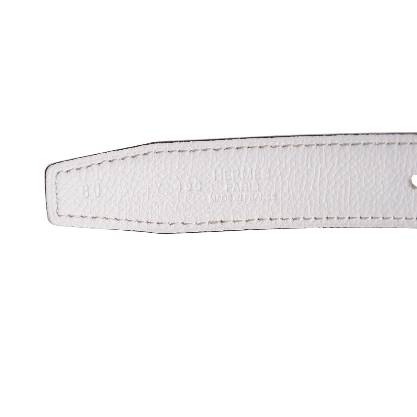 Epsom Swift 24mm Collier De Chien CDC Belt 80 White Etoupe