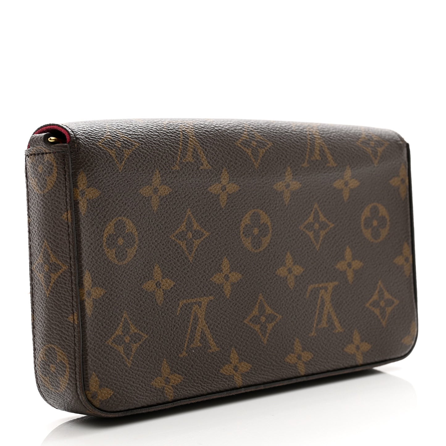 Monogram Pochette Felicie Chain Wallet Fuchsia