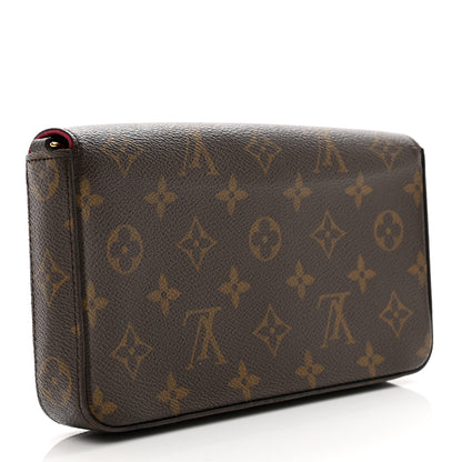 Louis Vuitton Monogram Pochette Felicie Chain Wallet Fuchsia 3 of 8