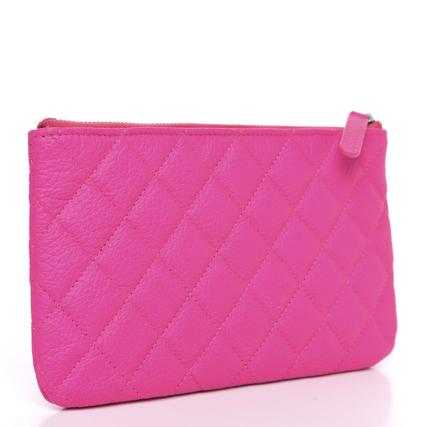 Goatskin Quilted Medium Reissue Cosmetic Case Pink