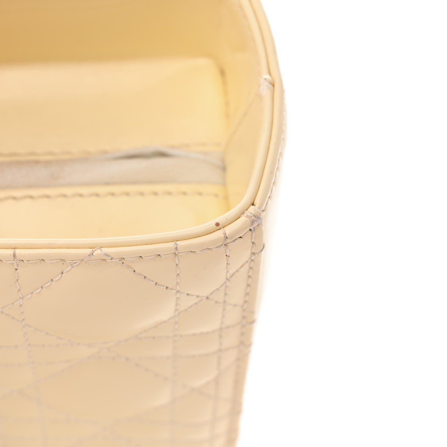 Christian Dior Patent Cannage Large Lady Dior White 20 of 21
