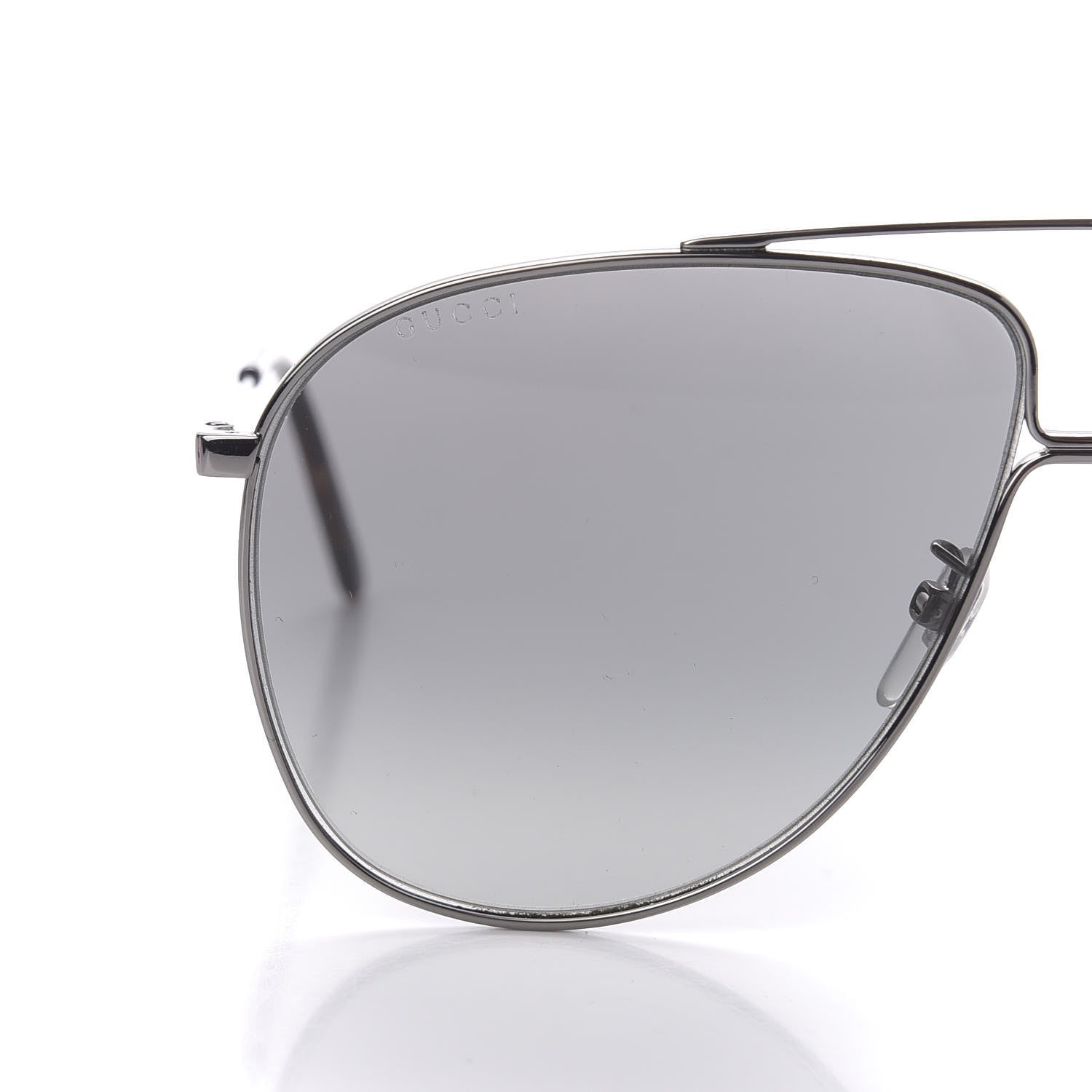 Gucci Aviator Sunglasses GG0440S Silver 7 of 8