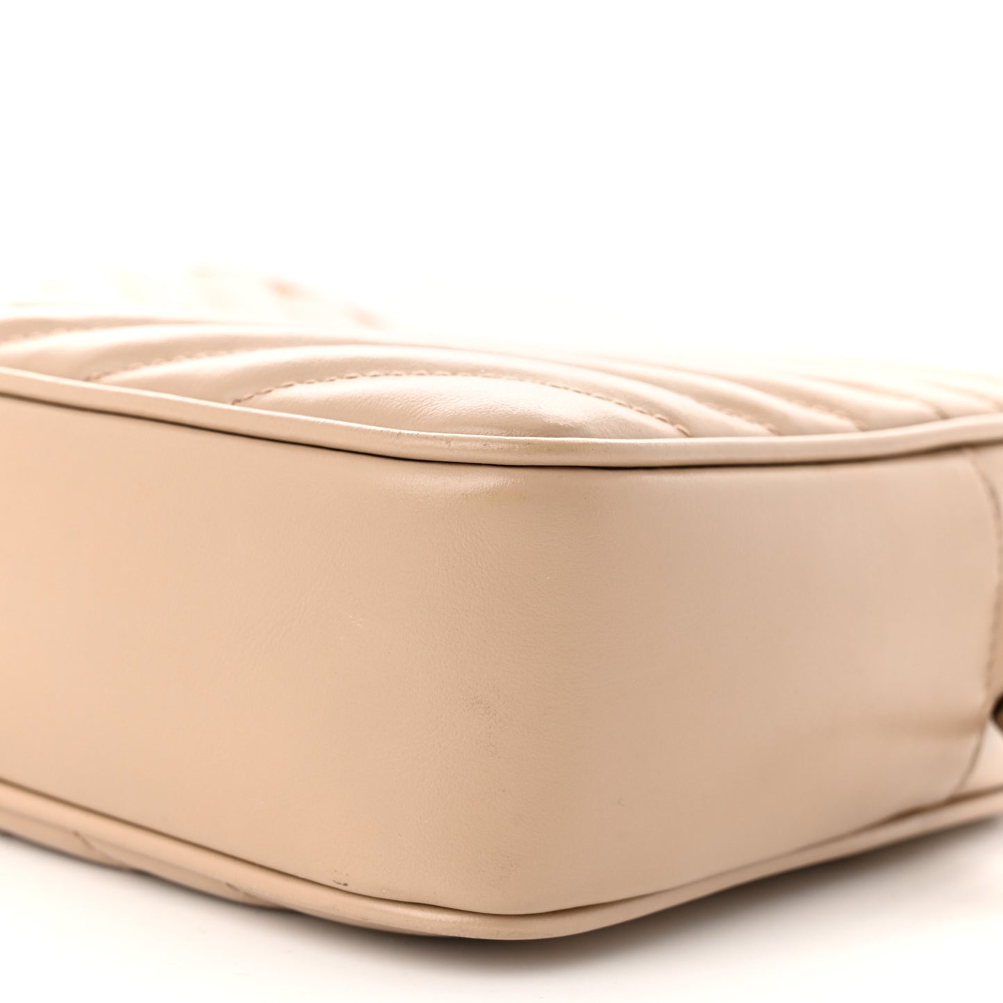 Calfskin Matelasse Monogram Lou Camera Bag Dark Beige