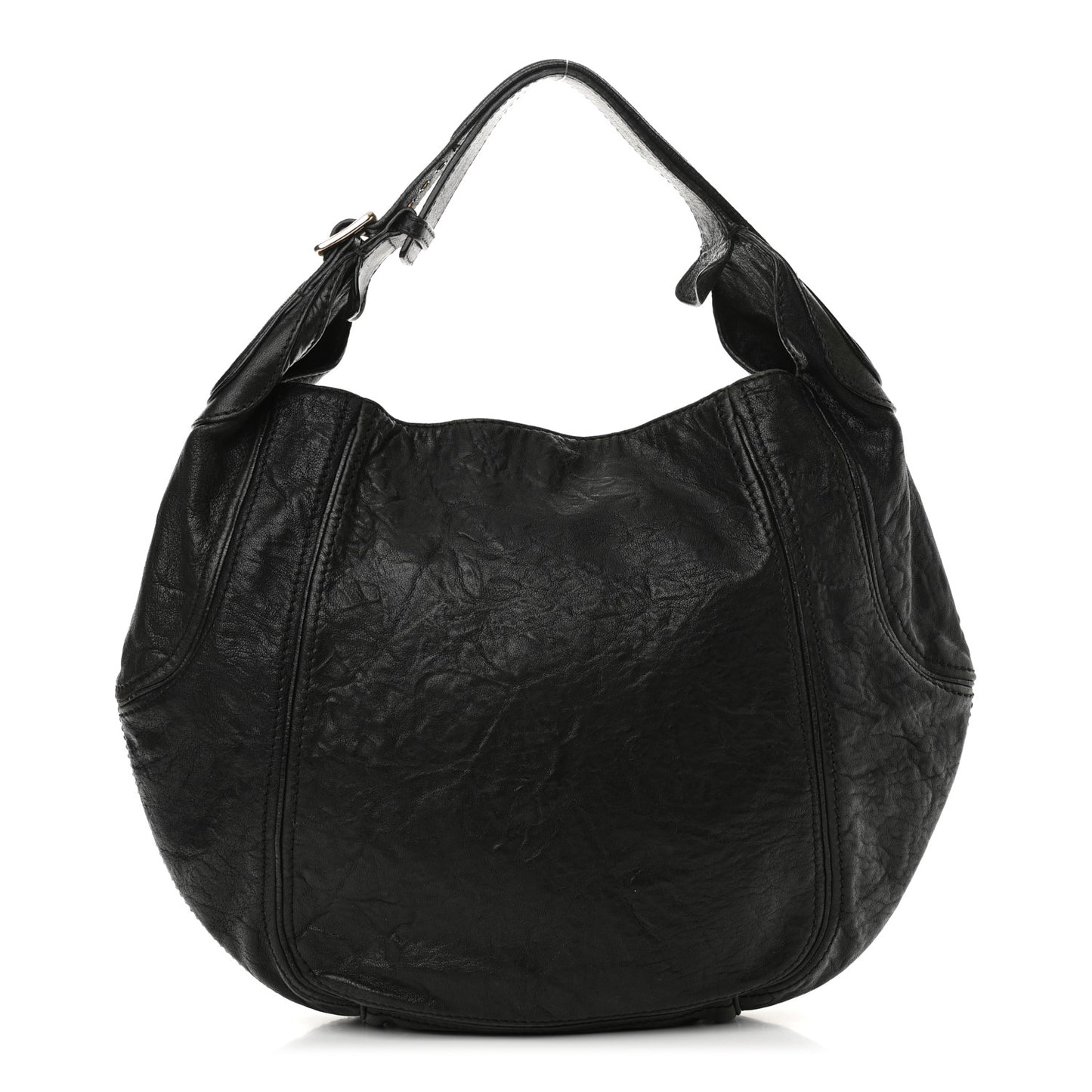 Tumbled Sheepskin Hobo Black