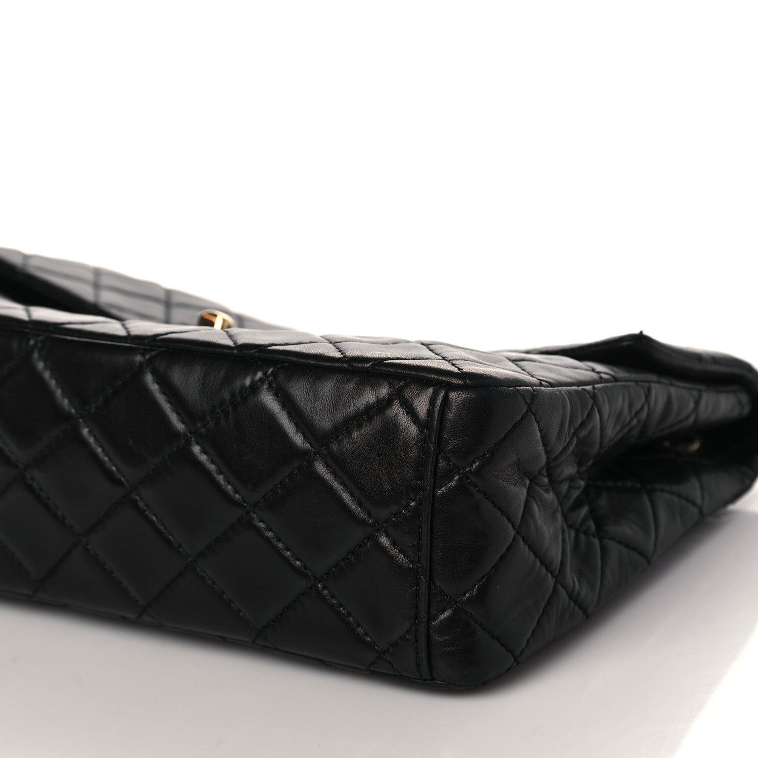 Chanel Washed Lambskin Quilted Maxi Single Flap Black 8 of 9