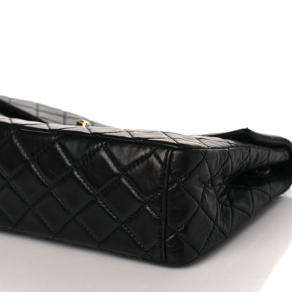 Chanel Washed Lambskin Quilted Maxi Single Flap Black 8 of 9