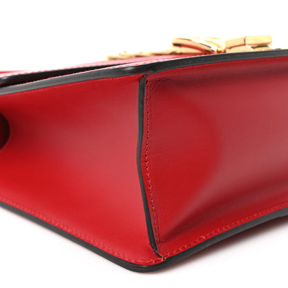Gucci Calfskin Small Sylvie Shoulder Bag Hibiscus Red 9 of 10
