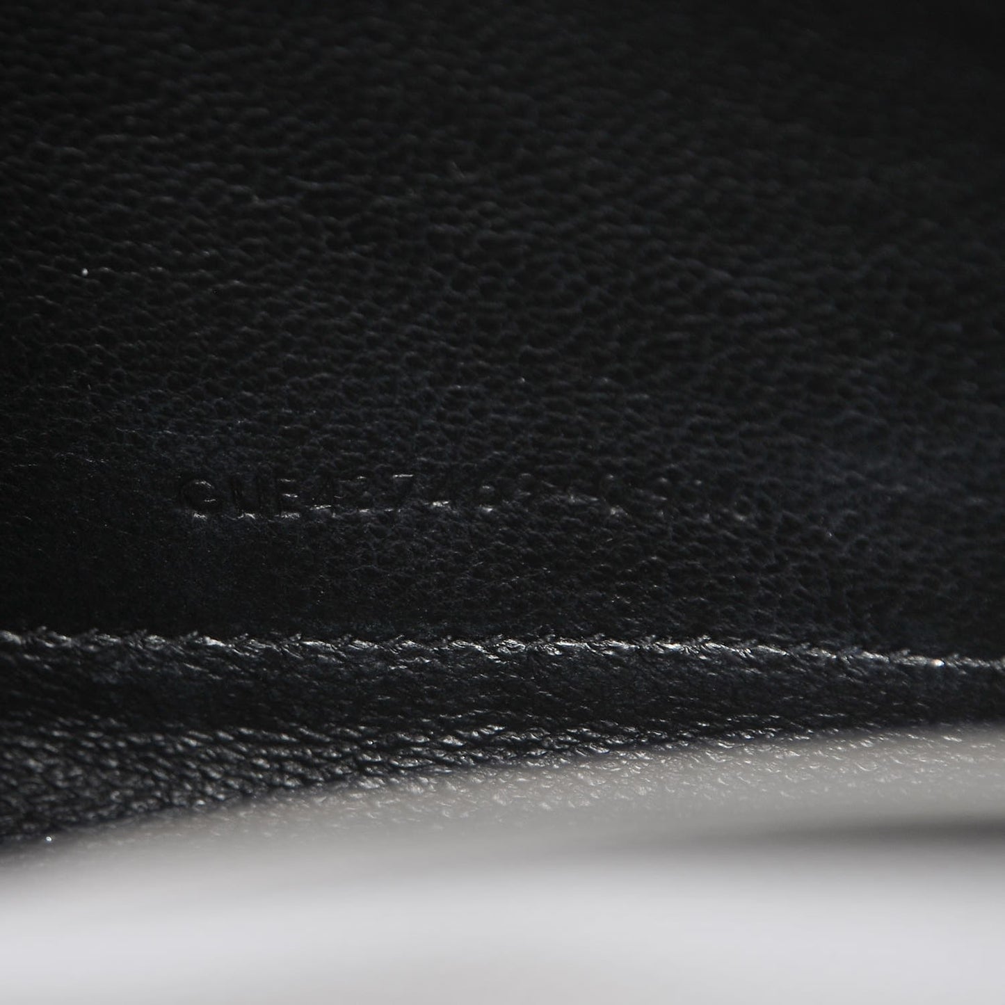 Grain De Poudre Matelasse Chevron Monogram Chain Wallet Fog