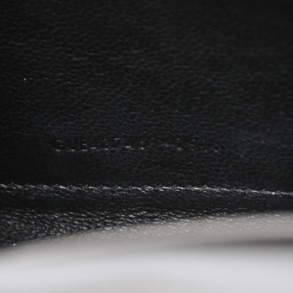 Saint Laurent Grain De Poudre Matelasse Chevron Monogram Chain Wallet Fog 8 of 9