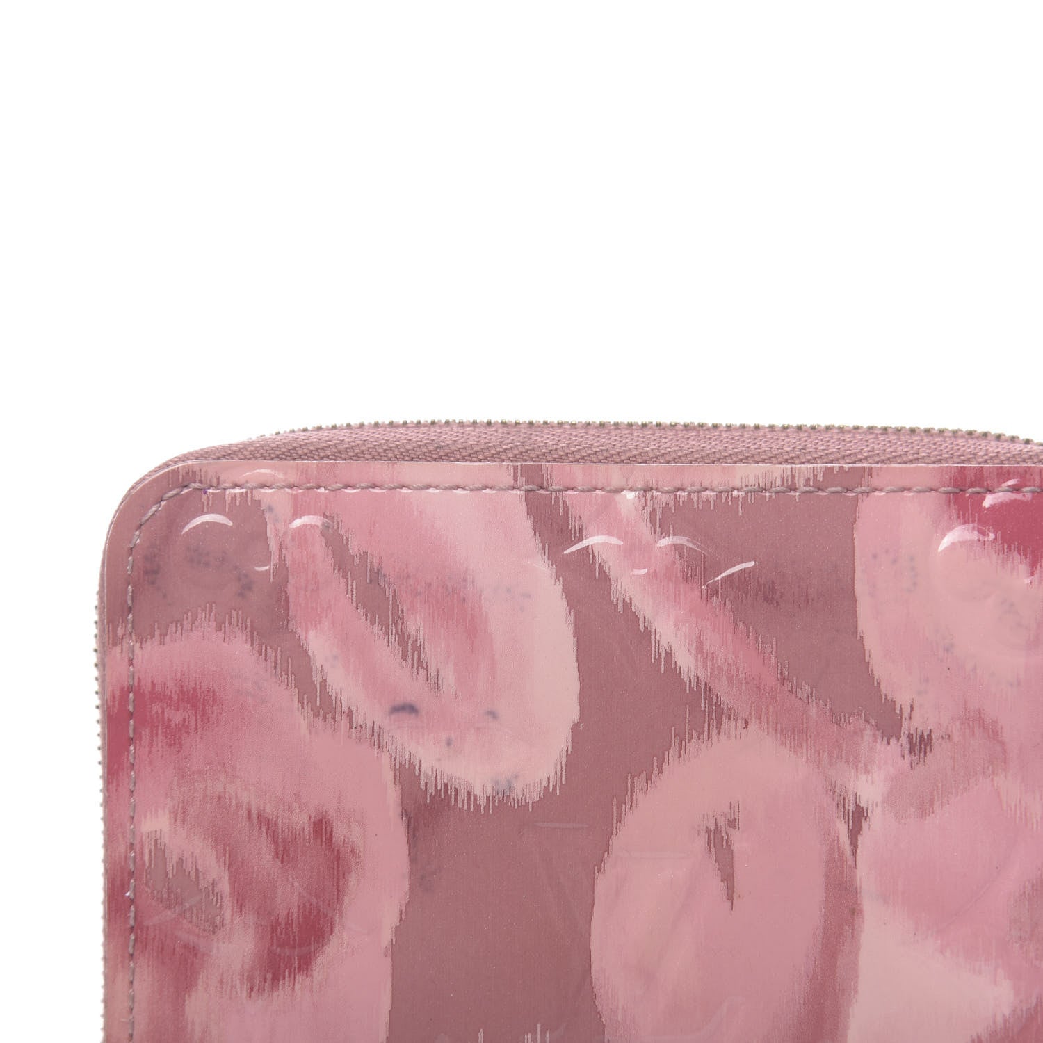Louis Vuitton Vernis Ikat Zippy Coin Purse Rose Velours 7 of 8