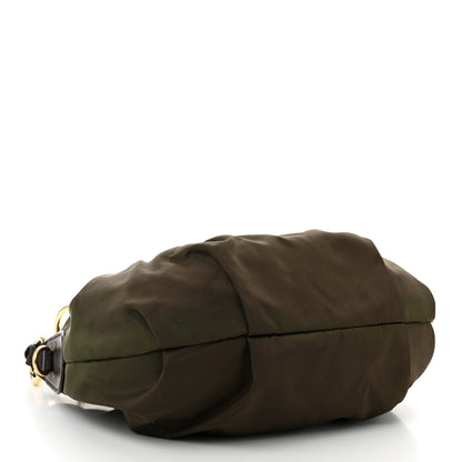 Prada Tessuto Nylon Vitello Daino Hobo Bruciato 4 of 11