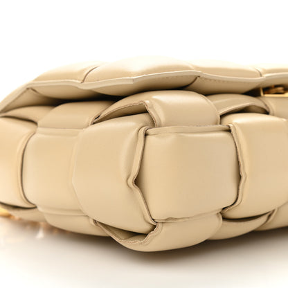 Bottega Veneta Lambskin Maxi Intreccio Padded Chain Cassette Crossbody Bag Porridge 6 of 8