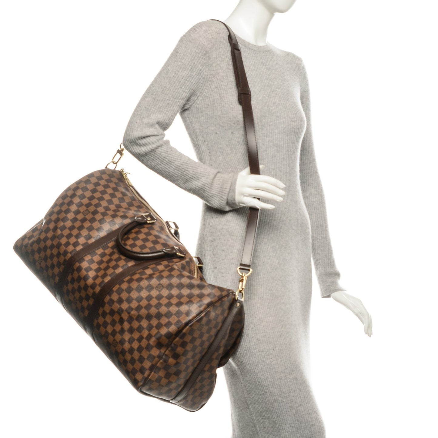 Damier Ebene Keepall Bandouliere 55