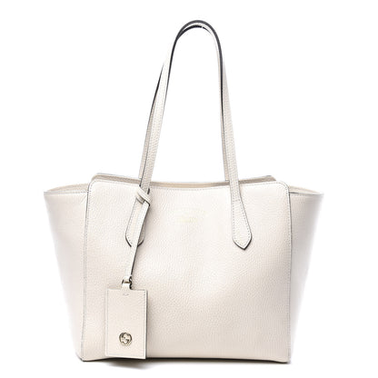 Gucci Dollar Calfskin Small Swing Tote Mystic White 1 of 10